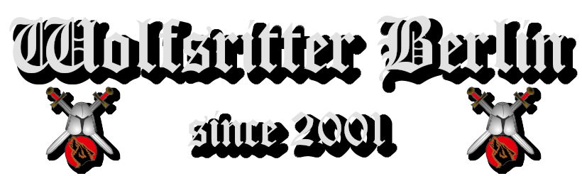 Schriftzug Wolfsritter Berlin since 2001
